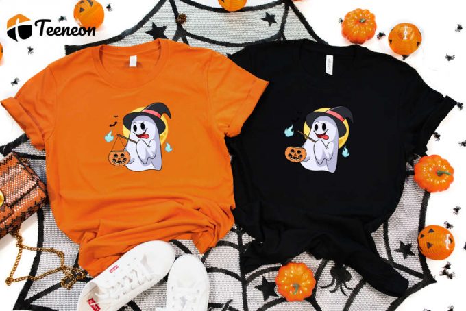 Boo Shirt, Ghost Shirt, Halloween Shirt, Funny Halloween Tee, Cute Halloween Tee, Halloween Gift, Cute Ghost Shirt, Spooky T-Shirt 1