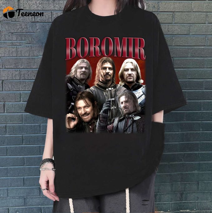 Boromir T-Shirt, Boromir Shirt, Boromir Tees, Hip Hop Graphic, Unisex Shirt, Bootleg Retro 90'S Fans Gift, Trendy Shirt, Gifts Men 1