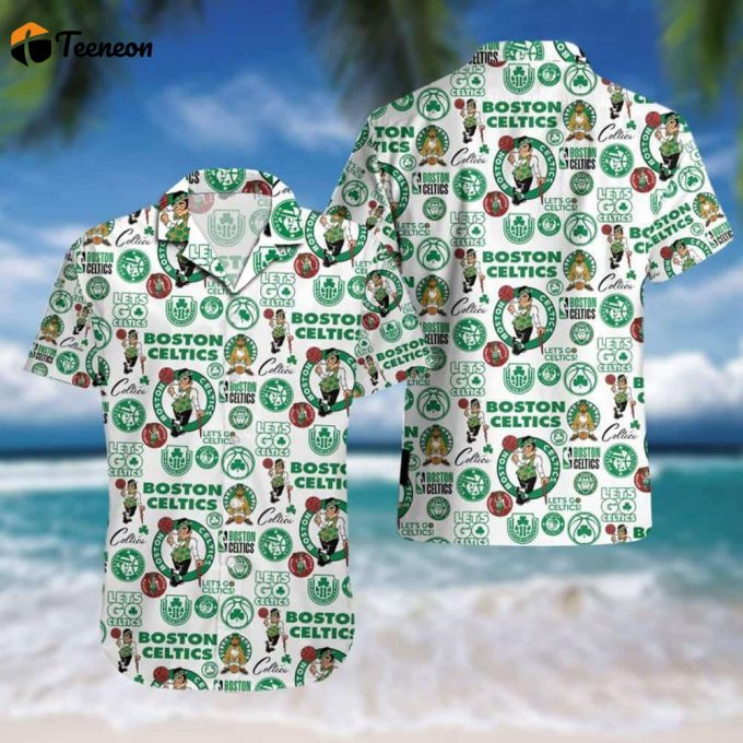 Boston Ceics Sketll Playe Hawaiian Shirt Gift For Men And Women 1