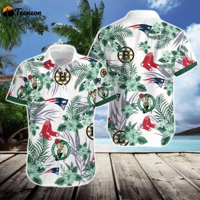 Boston Ceics Tropical Flora Hawaiian Shirt Gift For Men And Women 1