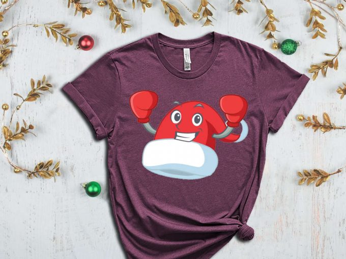 Boxer Santa'S Hat T-Shirt, Santa Shirt, Christmas Boxer, Christmas Gift For Boxing Lover, Funny Xmas Shirt, Christmas Sport Shirt, Sport Tee 3