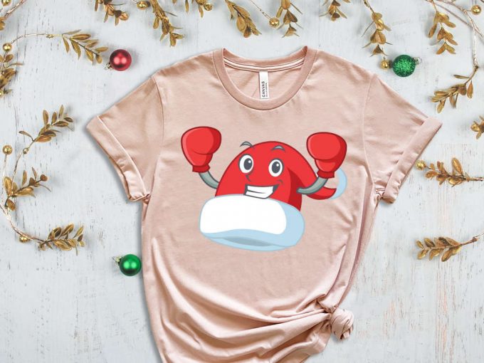 Boxer Santa'S Hat T-Shirt, Santa Shirt, Christmas Boxer, Christmas Gift For Boxing Lover, Funny Xmas Shirt, Christmas Sport Shirt, Sport Tee 6