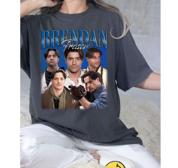 Brendan Fraser T-Shirt, Brendan Fraser Shirt, Brendan Fraser Tees, Hip Hop Graphic, Unisex Shirt, Bootleg Retro 90'S Fans Gift, Trendy Shirt 2