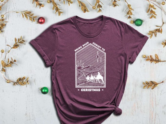 Bring Back Christ To Christmas Shirt, Camel Shirt, Nomad Shirt, Desert Shirt, Christmas Shirt, Xmas Shirt, Xmas Gift, Santa Tee, Christ Tee 4