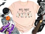 Spooky Season Shirt: Bull Sheet Funny Cow Western Halloween & Boo Ghost Tee