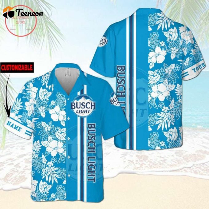 Busch Light Custom Name Hawaiian Shirt For Men Women 1