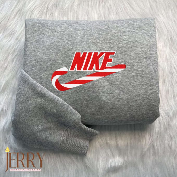 Candy Christmas Nike Embroidered Sweatshirt 2