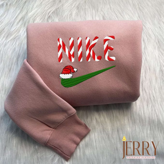 Candy Christmas Nike Embroidered Sweatshirt 4