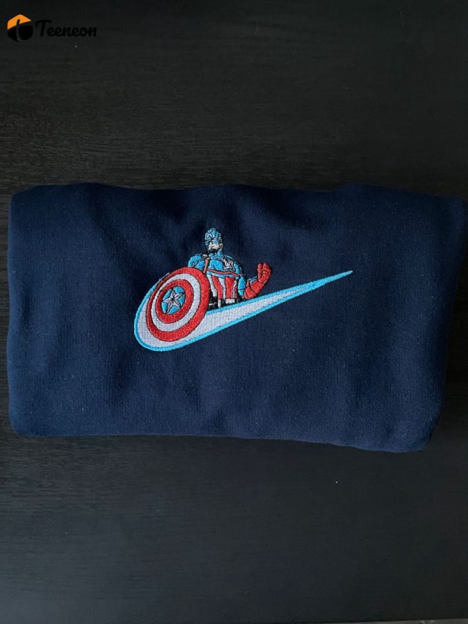 Captain America Marvel Nike Embroidered Sweatshirt 1