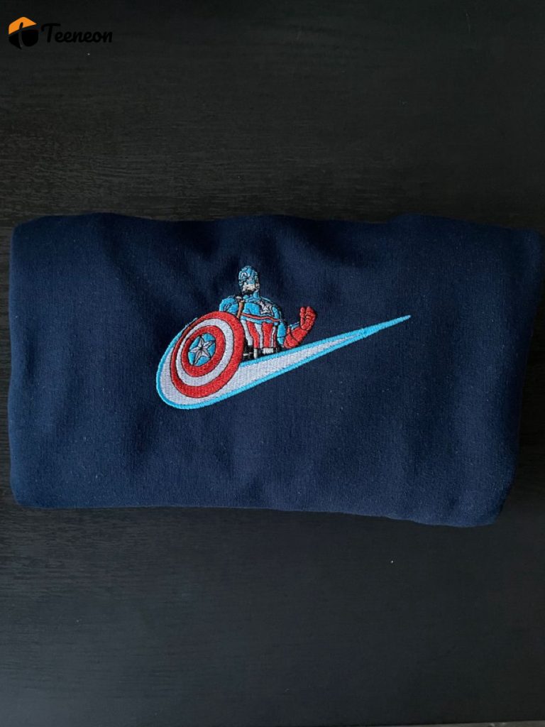 Captain America Marvel Nike Embroidered Sweatshirt 2