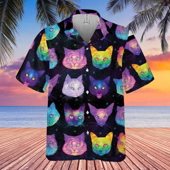 Cat Lovers Hawaiian Shirt, Cat 3D Hawaiian Shirt, Hawaiian Beach Tee, Summer Aloha 2023, Gifts For Cat Owner, Family Gift, Tropical Hawaiian 2