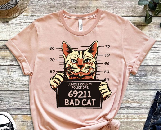 Cat Shirt, Bad Cat Shirt, Guilty Tee, Guilty Paws, Paws Shirt, Dominant Cat Tee, Gift For Cat Lover, Guilty Fur Tee, Orange Cat Shirt 4