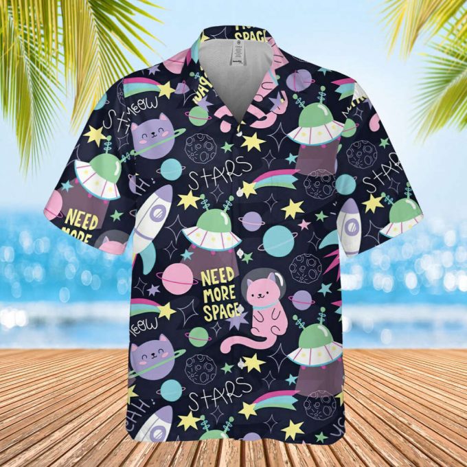 Cat Star Lovers Hawaiian Shirt, Cat Meow Hawaiian Shirt, Cat Hawaiian Shirt, Hawaiian Beach Tee, , Gifts For Cat Owner, Summer Aloha 2023 2