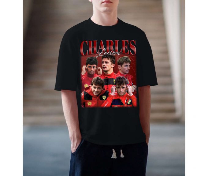 Charles Leclerc T-Shirt, Charles Leclerc Shirt, Charles Leclerc Tees, Hip Hop Graphic, Unisex Shirt, Bootleg Retro 90'S Fans, Trendy Shirt 3