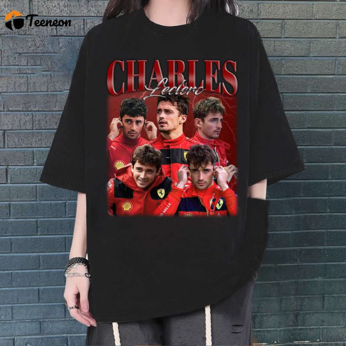 Charles Leclerc T-Shirt, Charles Leclerc Shirt, Charles Leclerc Tees, Hip Hop Graphic, Unisex Shirt, Bootleg Retro 90'S Fans, Trendy Shirt 1