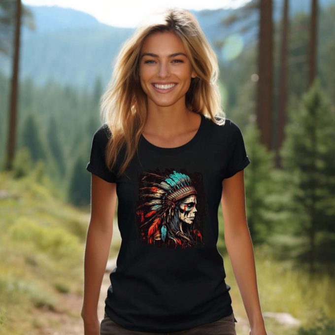 Empower Your Style With Chief Woman Shirt: Native Tee Tribal Top Warrior T-Shirt And More! 2