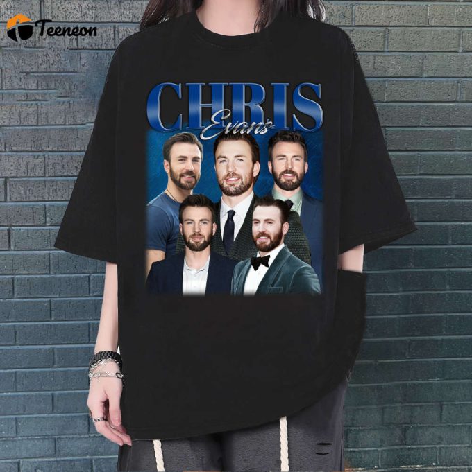 Chris Evans Shirt, Chris Evans T-Shirt, Chris Evans Tees, Hip Hop Graphic, Unisex Shirt, Bootleg Retro 90'S Fans Gift, Trendy Shirt 1