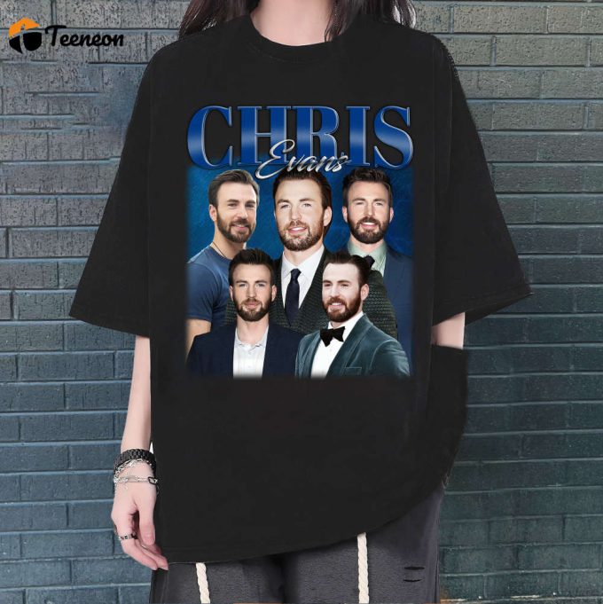 Chris Evans Shirt, Chris Evans T-Shirt, Chris Evans Tees, Hip Hop Graphic, Unisex Shirt, Bootleg Retro 90'S Fans Gift, Trendy Shirt 1