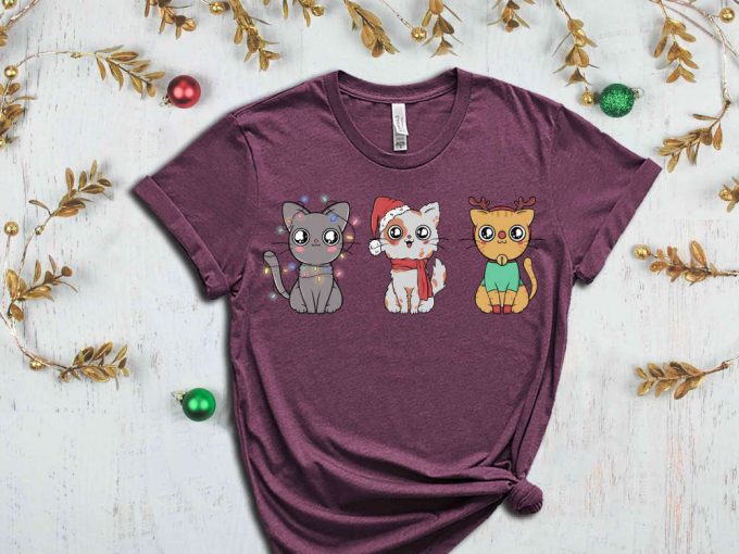 Christmas Cats T-Shirt, Christmas Squad, Christmas Crew, Cute Christmas Cat Tshirt, Funny Christmas Shirt, Christmas Gift For Cat Lover 6