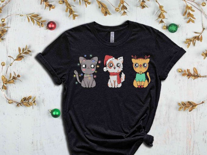 Christmas Cats T-Shirt, Christmas Squad, Christmas Crew, Cute Christmas Cat Tshirt, Funny Christmas Shirt, Christmas Gift For Cat Lover 7
