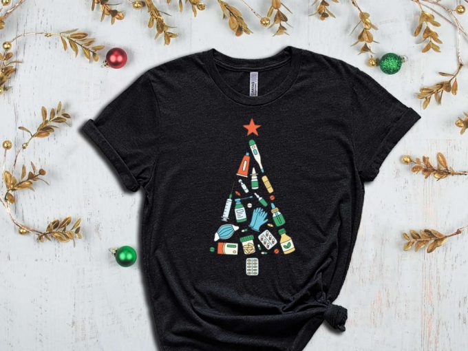 Christmas Doctor T-Shirt, Santa Shirt, Xmas Doctor Shirt, Christmas Nurse, Medical Worker Christmas , Xmas Tree, Christmas Gift For Doctor 3