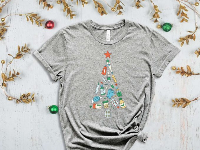 Christmas Doctor T-Shirt, Santa Shirt, Xmas Doctor Shirt, Christmas Nurse, Medical Worker Christmas , Xmas Tree, Christmas Gift For Doctor 4