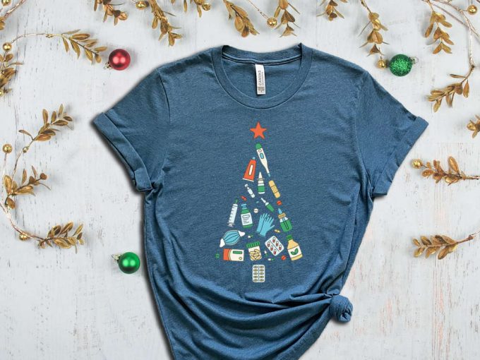 Christmas Doctor T-Shirt, Santa Shirt, Xmas Doctor Shirt, Christmas Nurse, Medical Worker Christmas , Xmas Tree, Christmas Gift For Doctor 6