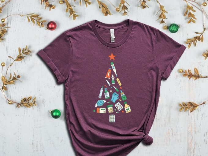 Christmas Doctor T-Shirt, Santa Shirt, Xmas Doctor Shirt, Christmas Nurse, Medical Worker Christmas , Xmas Tree, Christmas Gift For Doctor 7