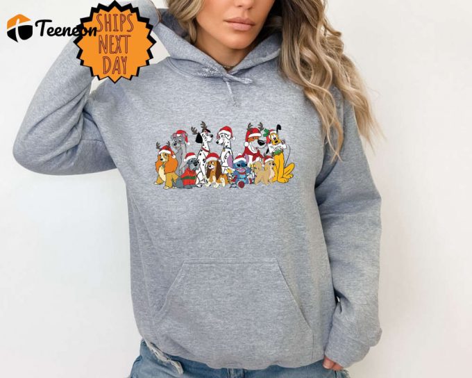 Christmas Dogs Sweatshirt: Disney Cute Dog Shirt Xmas 101 Dalmatians - Perfect Dog Lover Gift 1
