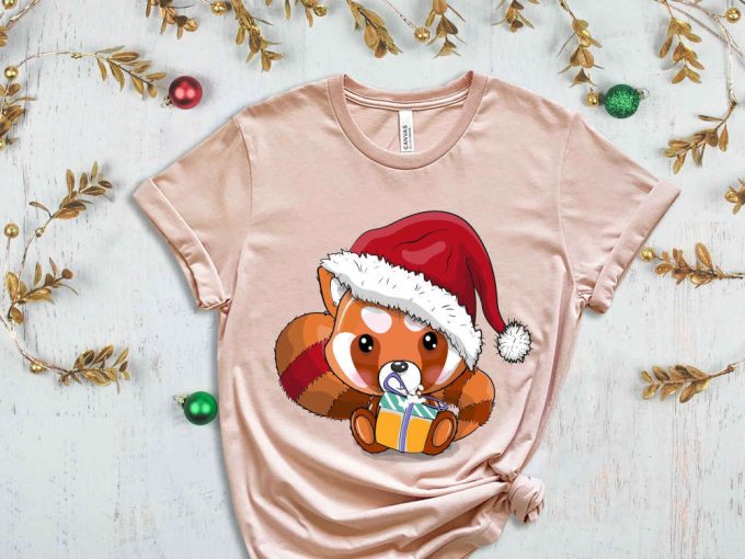 Christmas Fox T-Shirt, Fox Santa Shirt, Merry Christmas Shirt, Fox Lover Tshirt, Fox Shirt, Xmas Gift, Christmas Animal Shirt, Xmas Squad 4