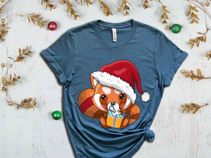 Christmas Fox T-Shirt, Fox Santa Shirt, Merry Christmas Shirt, Fox Lover Tshirt, Fox Shirt, Xmas Gift, Christmas Animal Shirt, Xmas Squad 7