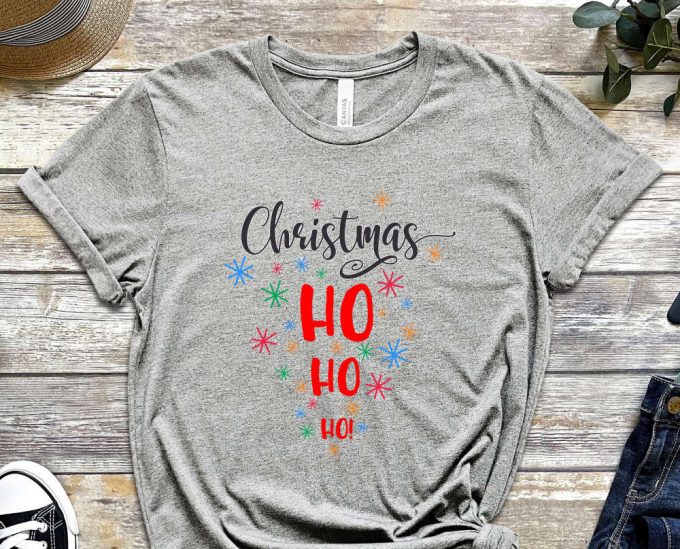 Christmas Ho Ho Ho T-Shirt, Ho Ho Ho Graphic Tees, Holiday Shirt, Christmas Shirt, Gift For Xmas, Christmas Gift, Funny Christmas Shirt 2