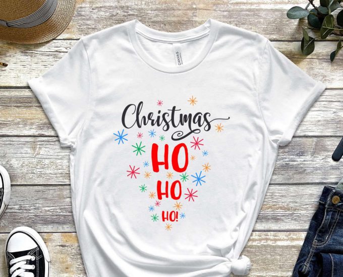 Christmas Ho Ho Ho T-Shirt, Ho Ho Ho Graphic Tees, Holiday Shirt, Christmas Shirt, Gift For Xmas, Christmas Gift, Funny Christmas Shirt 3