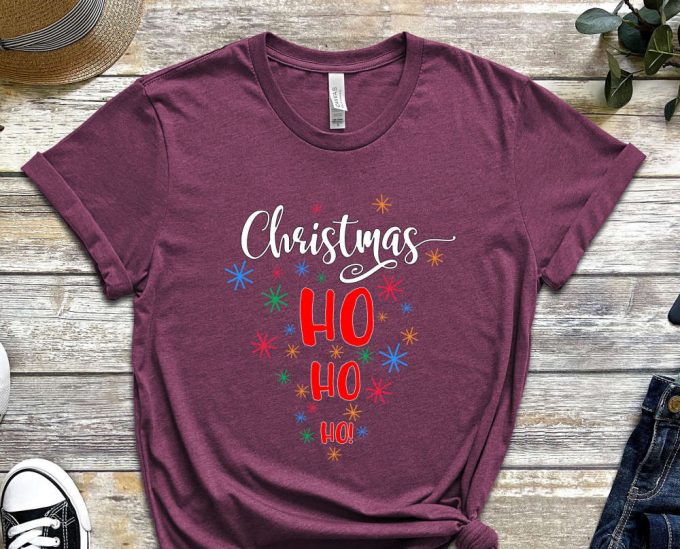 Christmas Ho Ho Ho T-Shirt, Ho Ho Ho Graphic Tees, Holiday Shirt, Christmas Shirt, Gift For Xmas, Christmas Gift, Funny Christmas Shirt 5