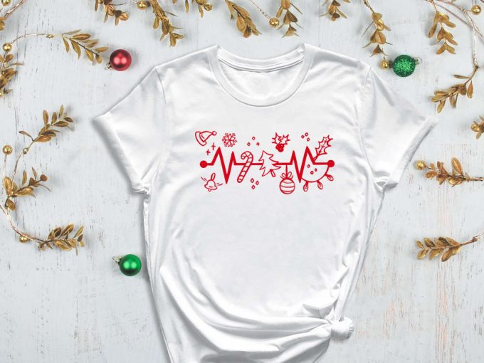 Christmas Ornament Shirt, Candy Cane Shirt, Xmas Bell Shirt, Heart Beat Shirt, Christmas Tree Shirt, Christmas Lights, Snow Flake Shirt 2