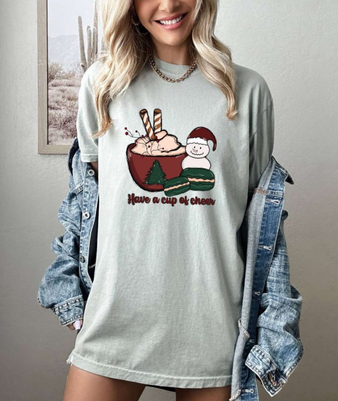 Spread Holiday Cheer With Christmas 2024 Shirt Comfort Colors Believe Xmas &Amp; Positive Vibe Holiday Shirt For Christmas Dinner 2