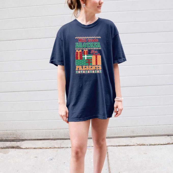 Spread Holiday Cheer With Our Christmas Comfort Colors Shirt - Perfect Gift For Her Xmas 2024 Believe In The Positive Vibe Of This Holiday Shirt! 2