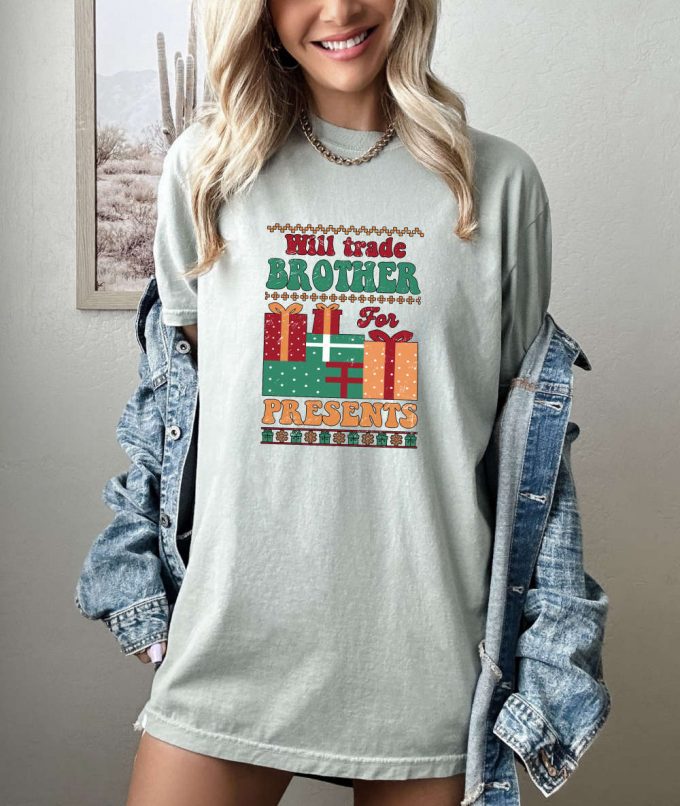 Spread Holiday Cheer With Our Christmas Comfort Colors Shirt - Perfect Gift For Her Xmas 2024 Believe In The Positive Vibe Of This Holiday Shirt! 3