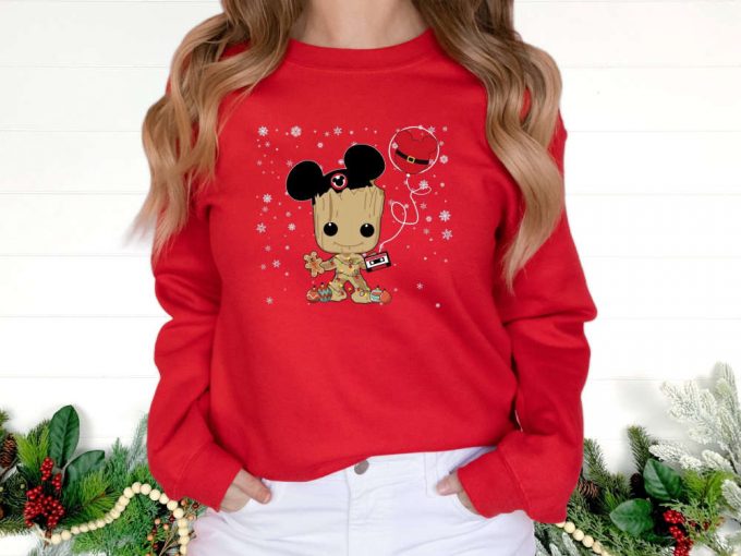 Cute Groot Christmas Sweatshirt - Perfect Disney Gift For Groot Lovers! Baby Groot Shirt Xmas Sweater &Amp; Birthday Gift Shirt In One 3