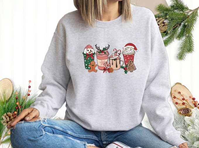 Unique Christmas Sweatshirt &Amp; Coffee Lover Shirt: Motivational Gift For Friend Coffee Day New Year 2024 Sarcastic Design! 3