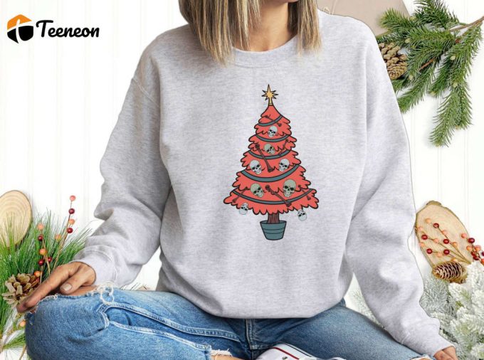 Stylish Christmas Sweatshirt: Holiday &Amp;Amp; New Year Shirt Believe In The Magic Of Christmas And Festive Vibes With Our Xmas Tree &Amp;Amp; Trip Inspired Gift For Her! 1