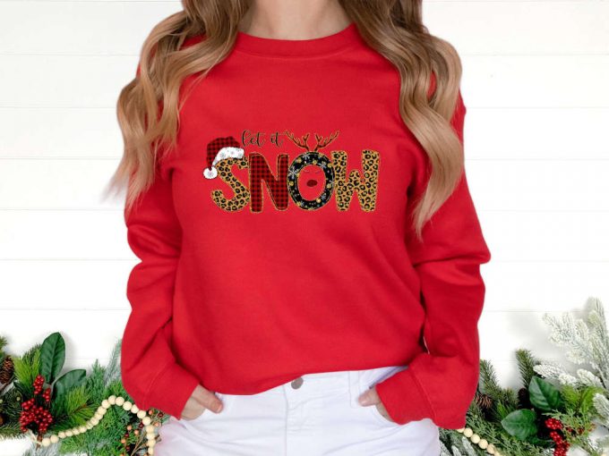 Spread Festive Cheer With Christmas Sweatshirt 2023: Holiday Snow &Amp; Santa Shirt – Perfect Gift For Her Embrace Positive Vibes! 3