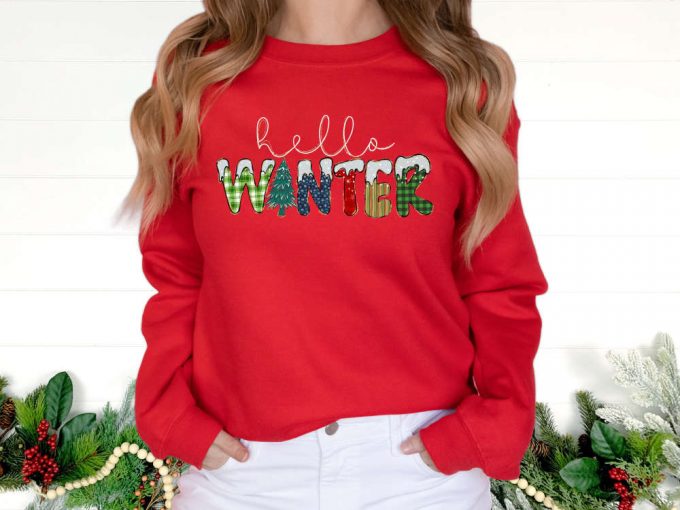 Christmas Sweatshirt: Xmas &Amp; Holiday Gift For Family Funny Saying Tee Hello Winter Shirt Christmas Trip Attire (148 Characters) 2