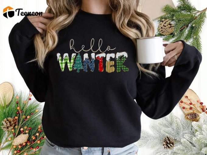 Christmas Sweatshirt: Xmas &Amp;Amp; Holiday Gift For Family Funny Saying Tee Hello Winter Shirt Christmas Trip Attire (148 Characters) 1