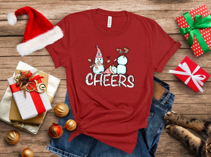 Spread Holiday Cheer With Funny Christmas Tee &Amp; Snowman Shirt Perfect Xmas Gift For Kids Happy Christmas Positive Vibe Shirt New Year Celebration 3