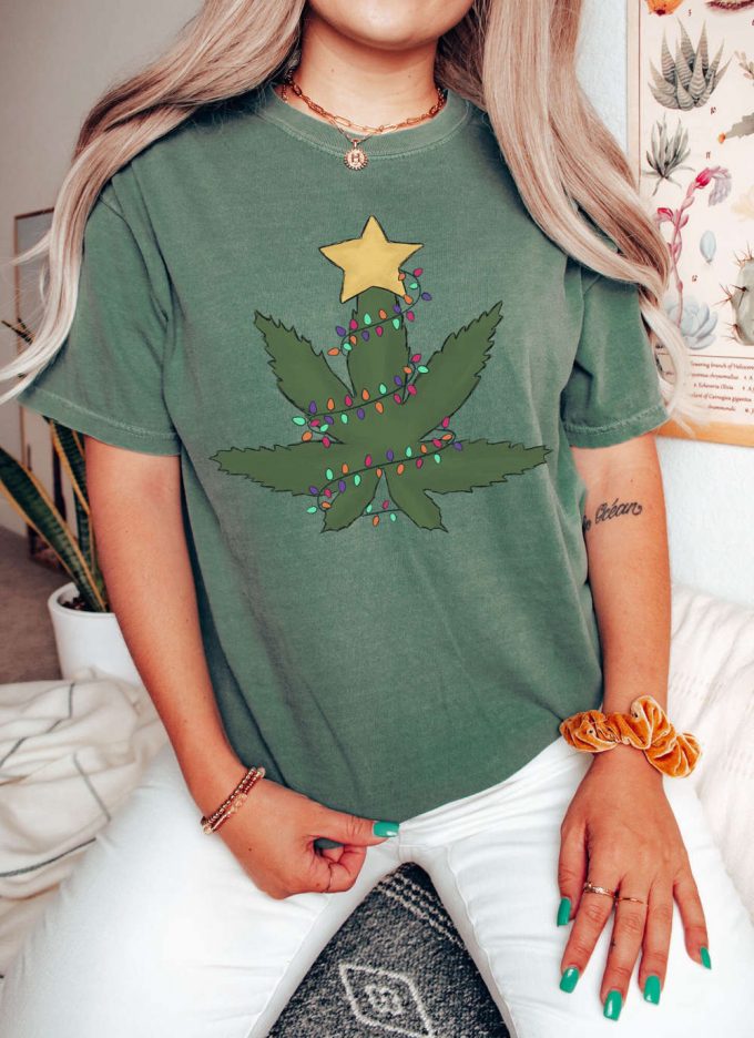 Shop Festive Christmas T-Shirt 2024: Comfort Colors Shirt For Family Xmas Tree Design - Perfect Gift For Christmas Trip &Amp; New Years 2