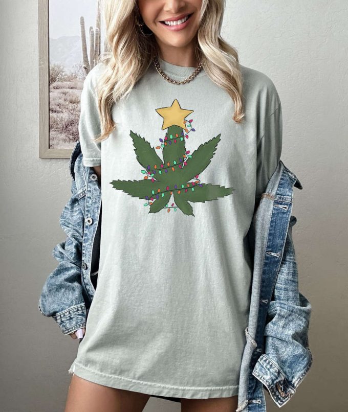 Shop Festive Christmas T-Shirt 2024: Comfort Colors Shirt For Family Xmas Tree Design - Perfect Gift For Christmas Trip &Amp; New Years 3