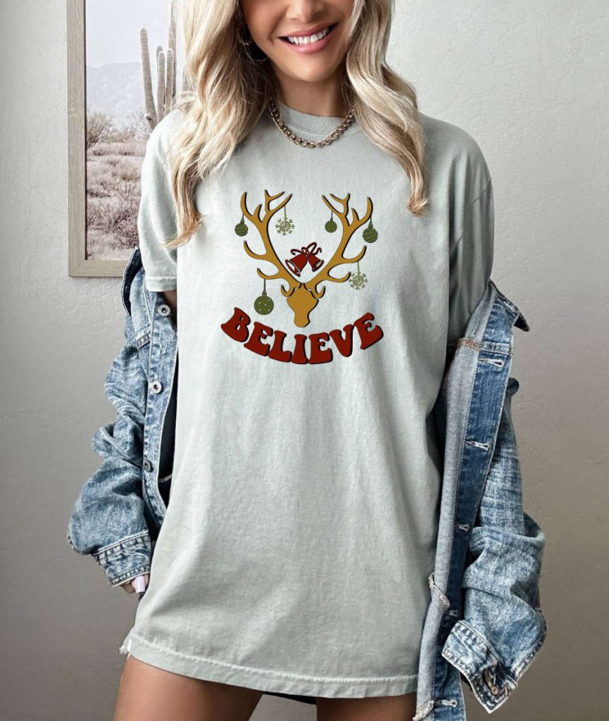 Get Festive With Our Christmas T-Shirt Collection: Comfort Colors Shirt Xmas &Amp; Holiday Deer Santa Shirts! Funny &Amp; Sarcastic Tees 6