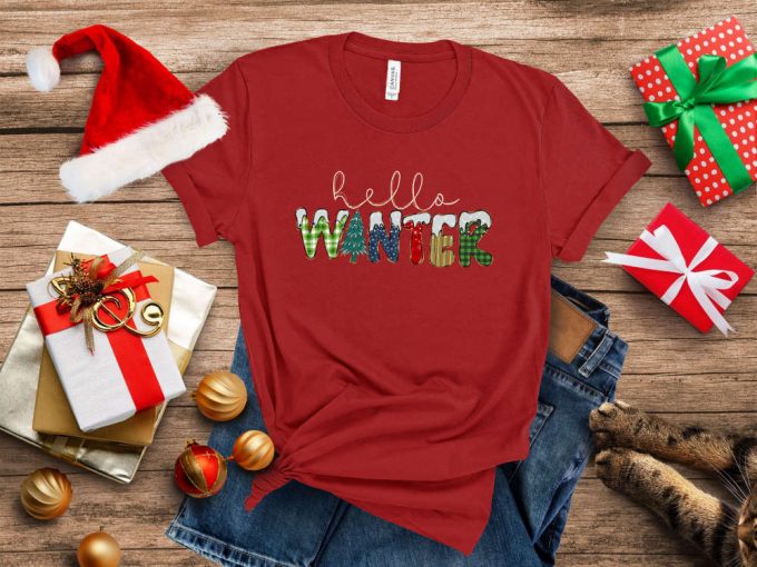 Get Festive With Our Christmas T-Shirt Collection: Hello Winter Merry Christmas Party Tee &Amp; More! Perfect Gift For Kids Happy New Year And Xmas Trip Shirt Included! 2