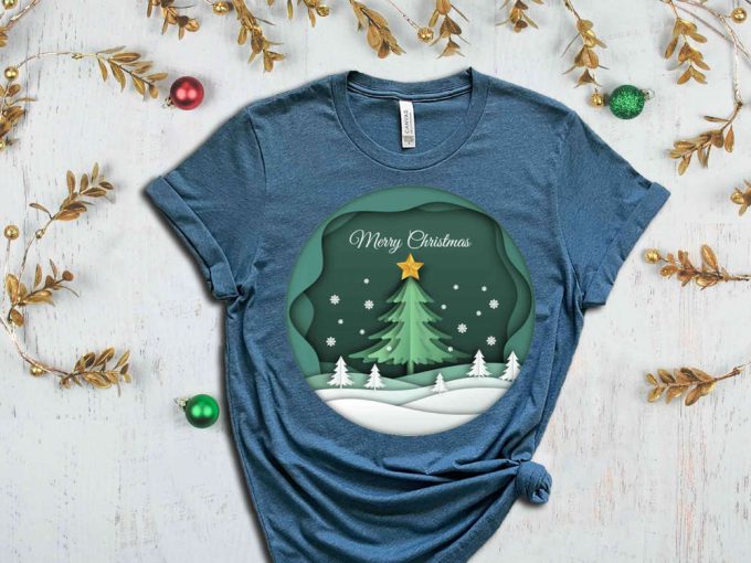 Christmas Tree T-Shirt, Merry Christmas Shirt, Xmas Apparel, Christmas Party Outfits, Christmas Gift Ideas, Christmas Spirit, Christmas Tees 5